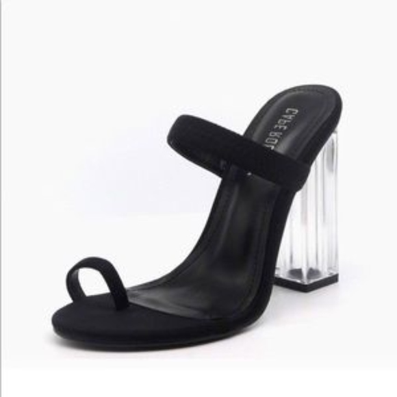 "Clearly" Heels - Black - Picture 4 of 5